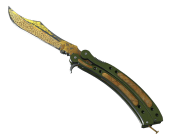★ StatTrak™ Butterfly Knife | Lore (Battle-Scarred)