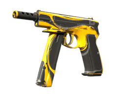 StatTrak™ CZ75-Auto | Yellow Jacket (Well-Worn)