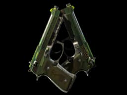 StatTrak™ Dual Berettas | Cobra Strike (Battle-Scarred)
