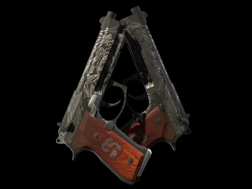 StatTrak™ Dual Berettas | Dualing Dragons (Battle-Scarred)