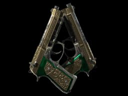 StatTrak™ Dual Berettas | Royal Consorts (Well-Worn)