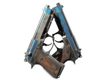 StatTrak™ Dual Berettas | Urban Shock (Battle-Scarred)