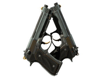 StatTrak™ Dual Berettas | Ventilators (Field-Tested)