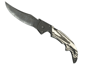 ★ StatTrak™ Falchion Knife | Black Laminate (Well-Worn)
