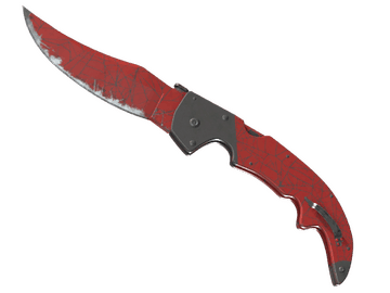 ★ StatTrak™ Falchion Knife | Crimson Web (Well-Worn)