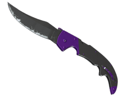 ★ StatTrak™ Falchion Knife | Ultraviolet (Well-Worn)
