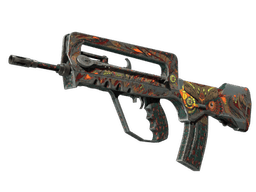 StatTrak™ FAMAS | Eye of Athena (Battle-Scarred)
