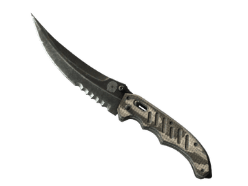 ★ StatTrak™ Flip Knife | Black Laminate (Well-Worn)