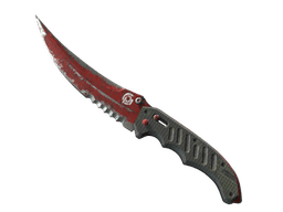 ★ StatTrak™ Flip Knife | Crimson Web (Battle-Scarred)