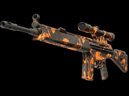 StatTrak™ G3SG1 | Orange Crash (Well-Worn)