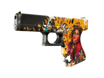StatTrak™ Glock-18 | Bullet Queen (Well-Worn)