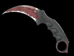 ★ StatTrak™ Karambit | Crimson Web (Battle-Scarred)