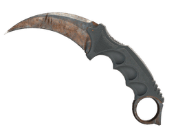 ★ StatTrak™ Karambit | Rust Coat (Battle-Scarred)