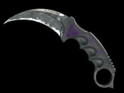 ★ StatTrak™ Karambit | Ultraviolet (Battle-Scarred)