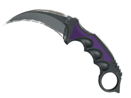★ StatTrak™ Karambit | Ultraviolet (Well-Worn)