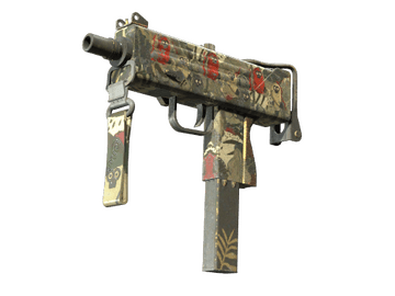 StatTrak™ MAC-10 | Monkeyflage (Battle-Scarred)