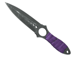 ★ StatTrak™ Skeleton Knife | Ultraviolet (Battle-Scarred)