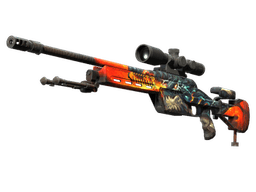 StatTrak™ SSG 08 | Dragonfire (Factory New)