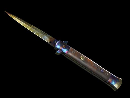★ StatTrak™ Stiletto Knife | Case Hardened (Battle-Scarred)