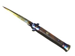 ★ Stiletto Knife | Case Hardened (Well-Worn)