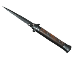 ★ Stiletto Knife | Damascus Steel (Battle-Scarred)