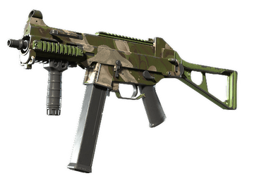 UMP-45 | Green Swirl (Well-Worn)