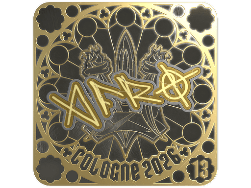 Sticker | afro (Gold, Ranked) | Cologne 2026