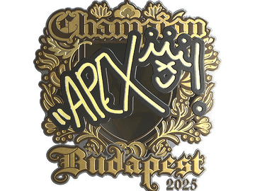 Sticker | apEX (Gold, Champion) | Budapest 2025