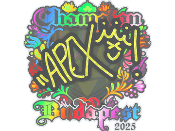 Sticker | apEX (Holo, Champion) | Budapest 2025