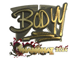 Sticker | bodyy (Gold) | Shanghai 2024