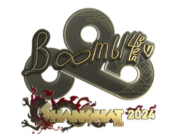 Sticker | Boombl4 (Gold) | Shanghai 2024