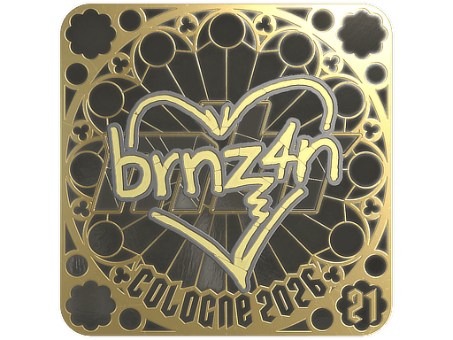Sticker | brnz4n (Gold, Ranked) | Cologne 2026