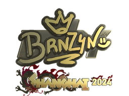 Sticker | brnz4n (Gold) | Shanghai 2024