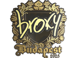 Sticker | broky (Gold) | Budapest 2025
