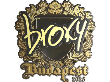 Sticker | broky (Gold) | Budapest 2025