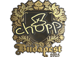 Sticker | chopper (Gold) | Budapest 2025