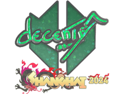 Sticker | decenty (Glitter) | Shanghai 2024
