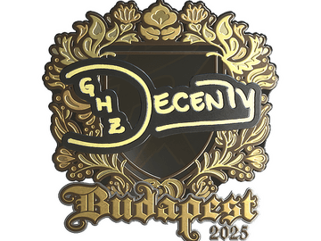 Sticker | decenty (Gold) | Budapest 2025