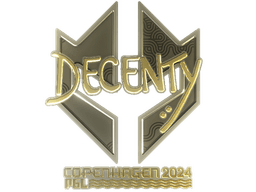 Sticker | decenty (Gold) | Copenhagen 2024