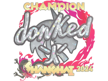 Sticker | donk (Glitter, Champion) | Shanghai 2024