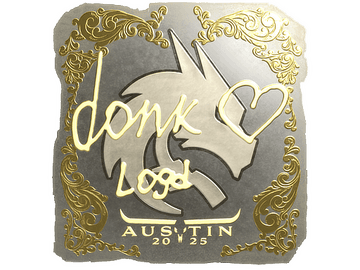 Sticker | donk (Gold) | Austin 2025