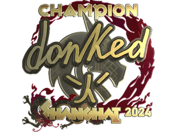 Sticker | donk (Gold, Champion) | Shanghai 2024