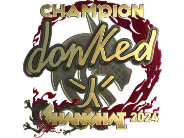 Sticker | donk (Gold, Champion) | Shanghai 2024