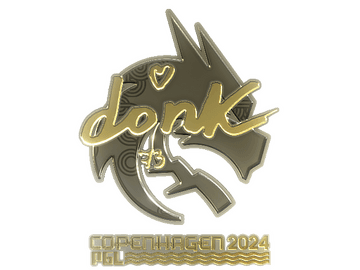 Sticker | donk (Gold) | Copenhagen 2024