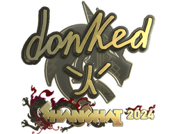 Sticker | donk (Gold) | Shanghai 2024