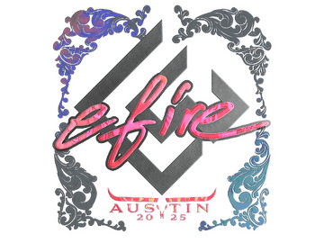 Sticker | efire (Holo) | Austin 2025