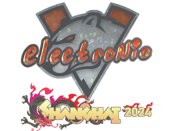 Sticker | electronic (Glitter) | Shanghai 2024
