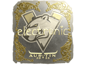 Sticker | electronic (Gold) | Austin 2025