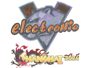 Sticker | electronic (Holo) | Shanghai 2024