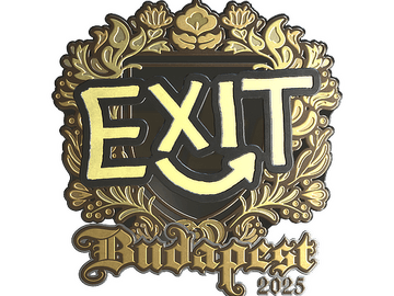 Sticker | exit (Gold) | Budapest 2025